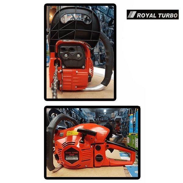 გერმანული ბენზოხერხი (დრუჟბა) Royal Turbo - 2 მაყუჩით და სპეციალური ფოლადის მასალით