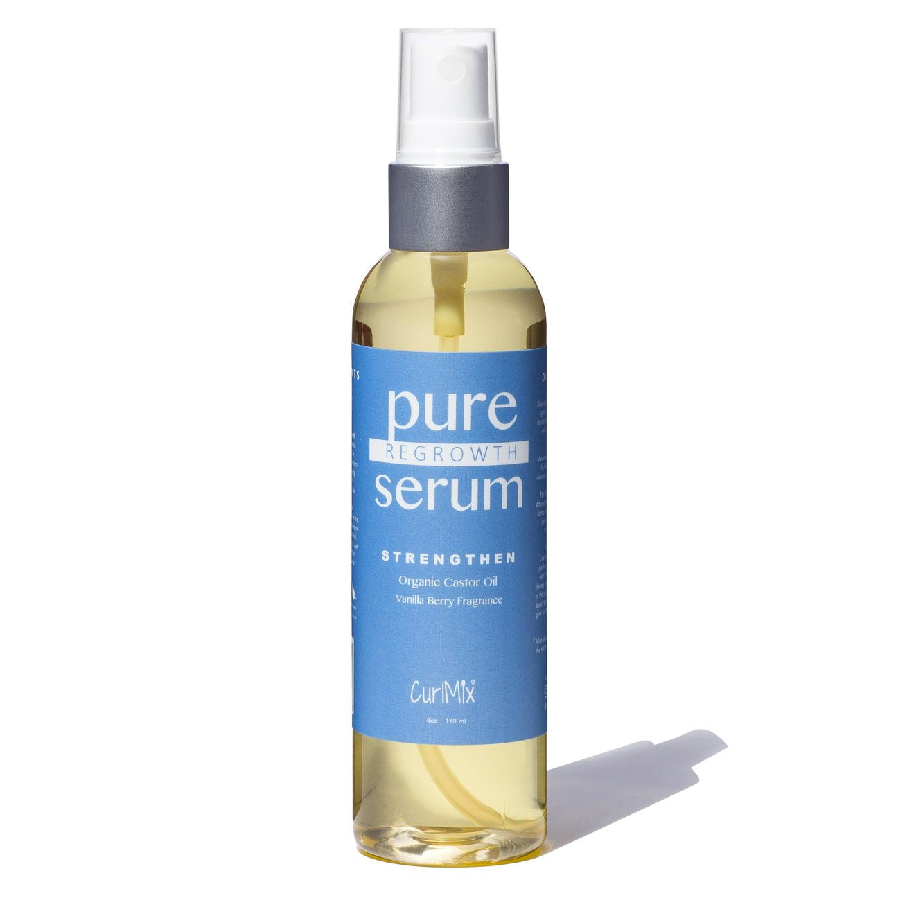 Pure Regrowth Serum with Organic Castor Oil for Strengthening & Vanilla Berry Fragrance